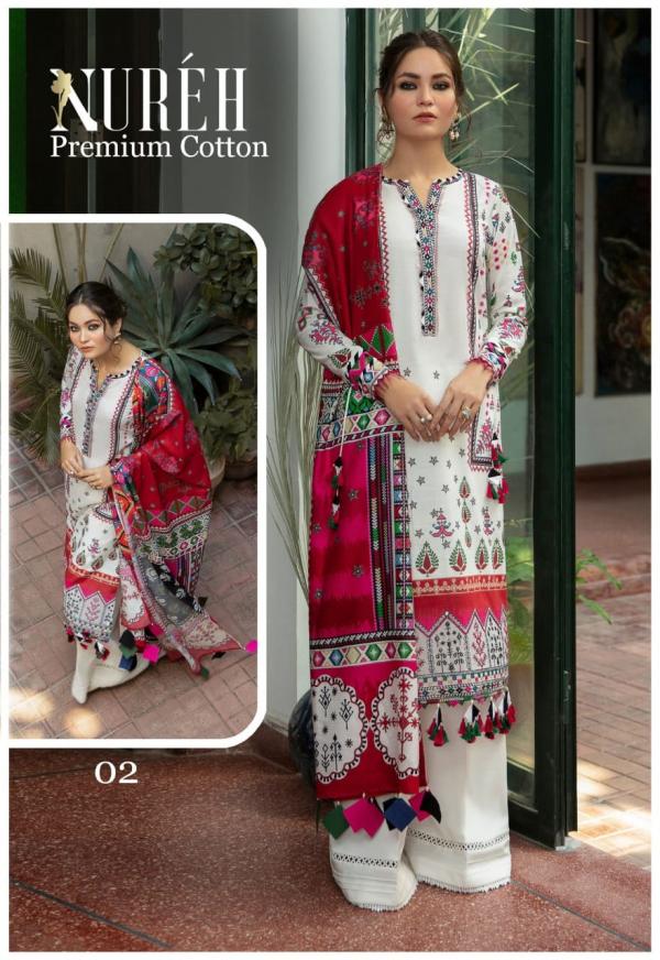 Nureh Premium Vol 1 Designer Cotton Dress Materials